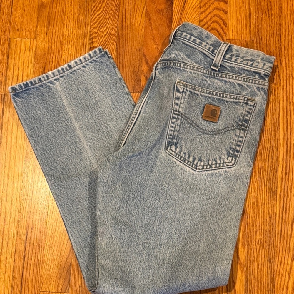 Carhartt Men's Light Blue Relaxed Jeans